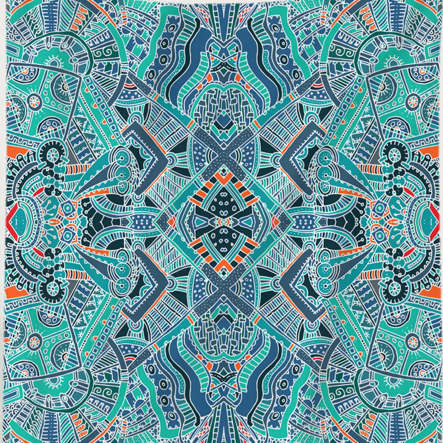 Blue Tapestry Bohemian Tapestry Cotton Tapestry Indian Etsy