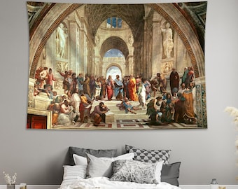 The School of Athens Tapestry: Renaissance Art Wall Hanging
