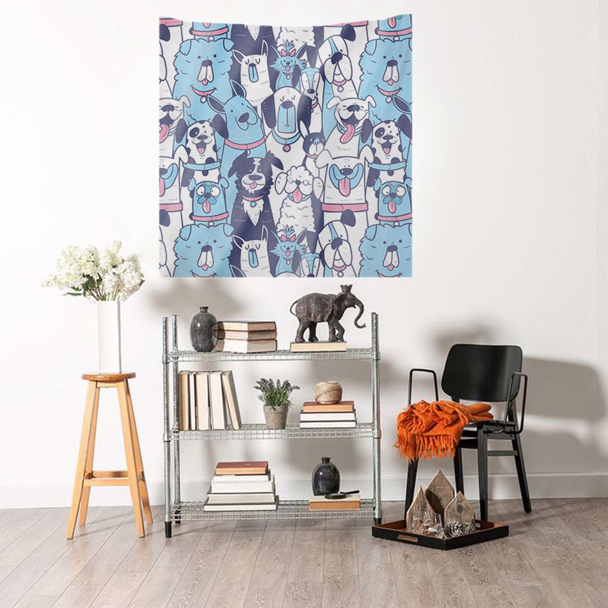 Dog Tapestry Pet Tapestry Personalized Dog Tapestry Wall Etsy UK