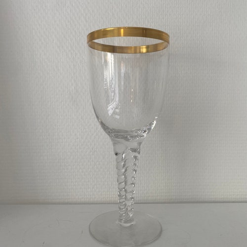 Set of 5 shops huge Murano crystal walking glasses