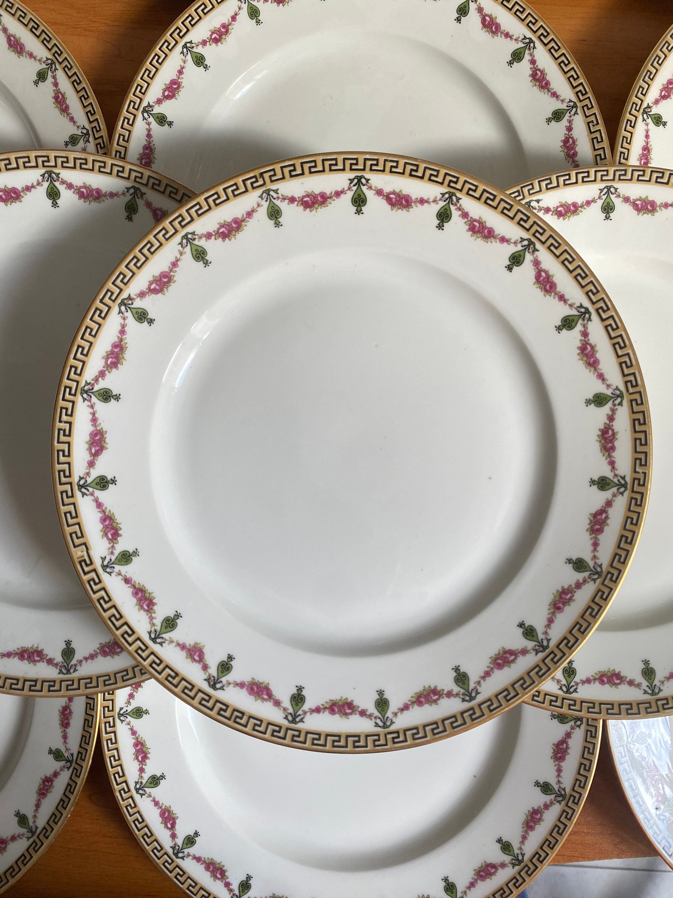 Assiettes Plates en Porcelaine de Limoges La Manufacture Raynaud, France