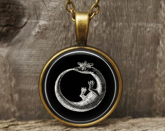 Enchanted Wolf Protector Cameo Choker Necklace-magickal cameo,Magickal Pendant,esoteric jewelry,enchantedjewelry,magickal jewellery
