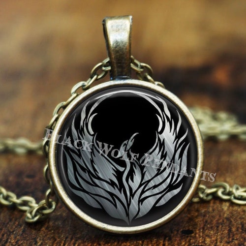 Phoenix Pendant Phoenix Necklace Phoenix Jewelry Occult - Etsy