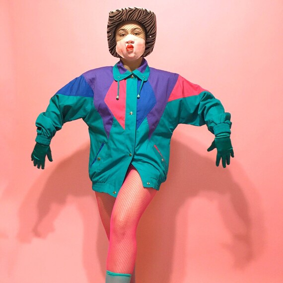1989s Colorblock Windbreaker