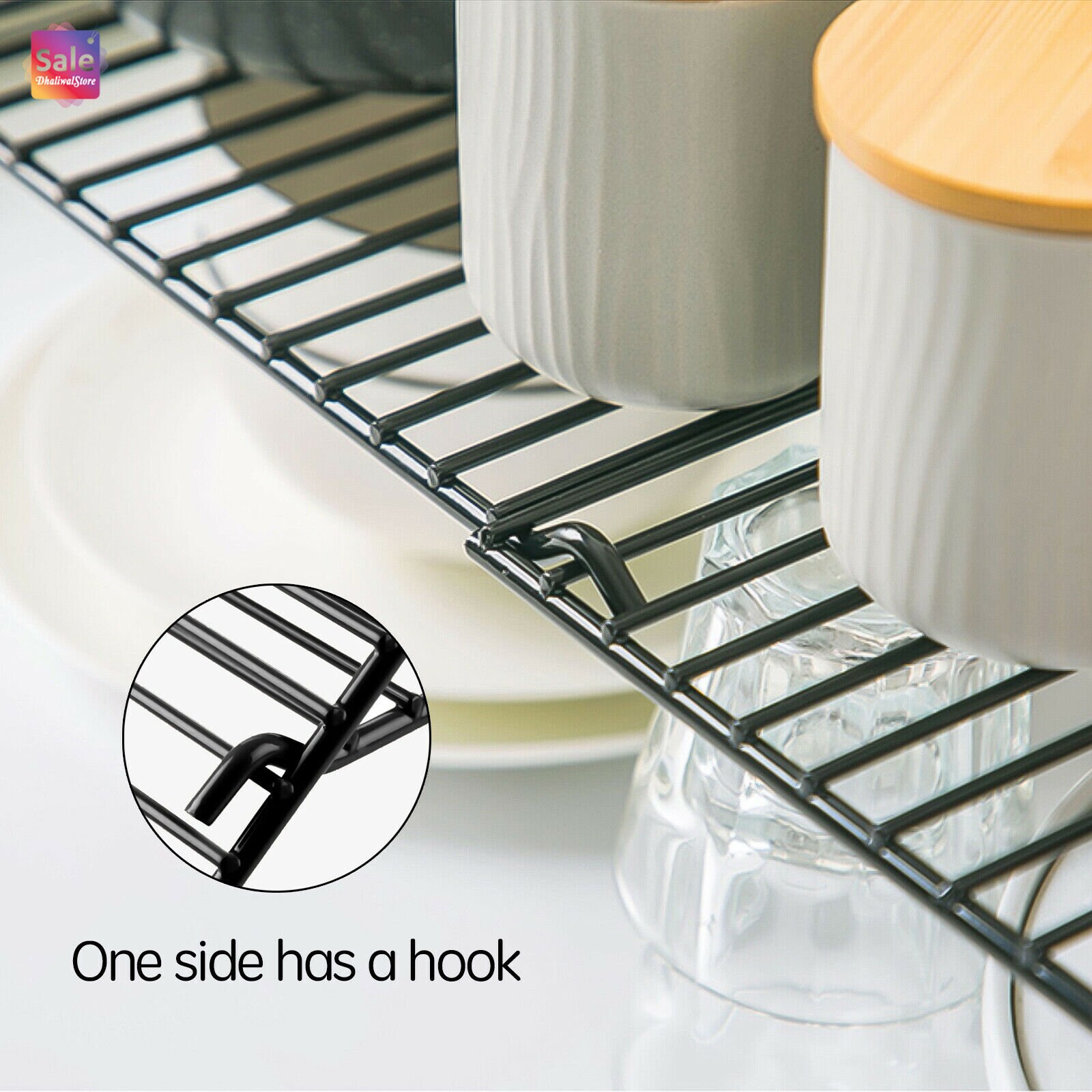 Corner Kitchen Plate Rack Organiser Holder Storage Stand Etsy