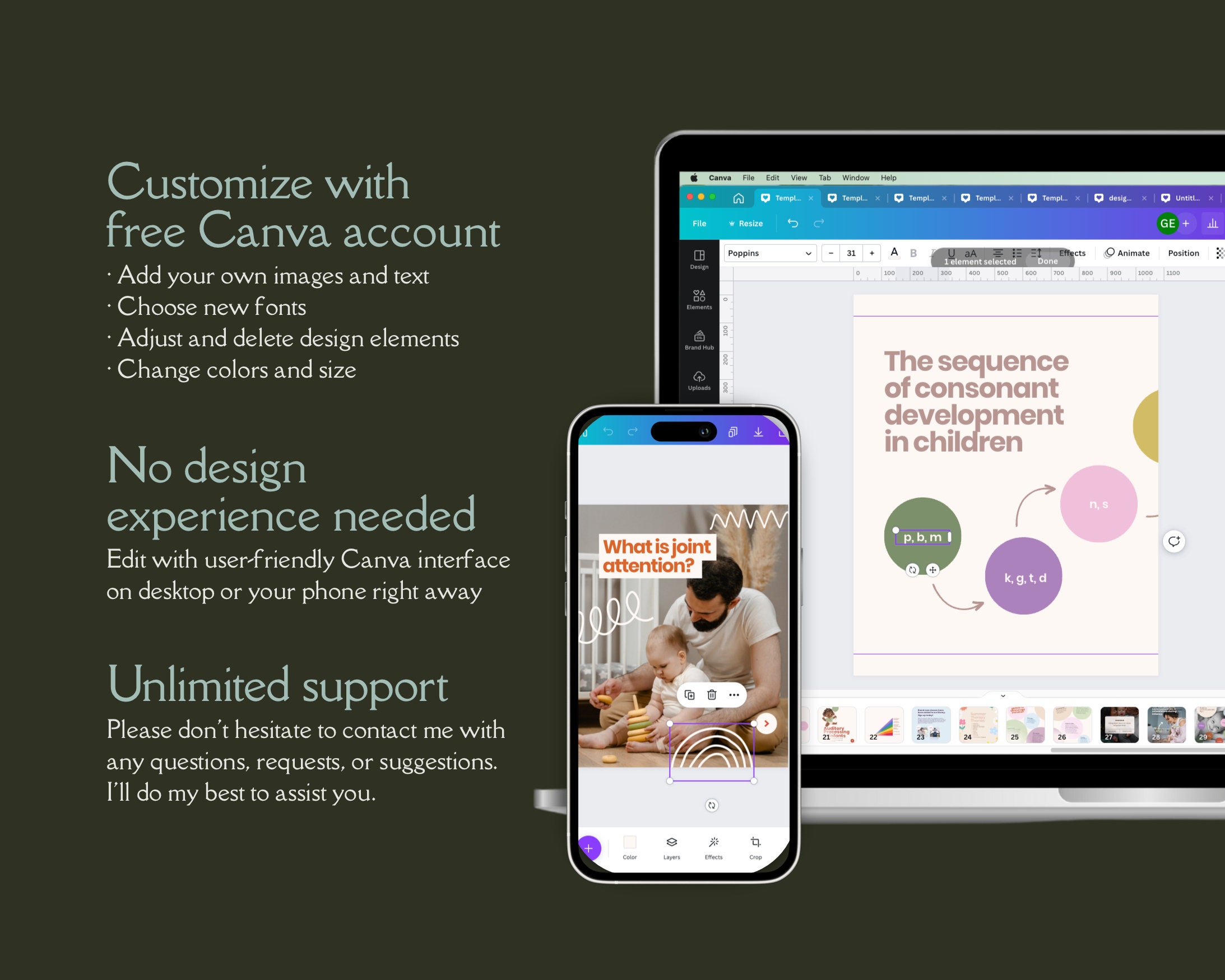 Mental Health Canva Instagram Template Bundle for Therapist, Counselor ...