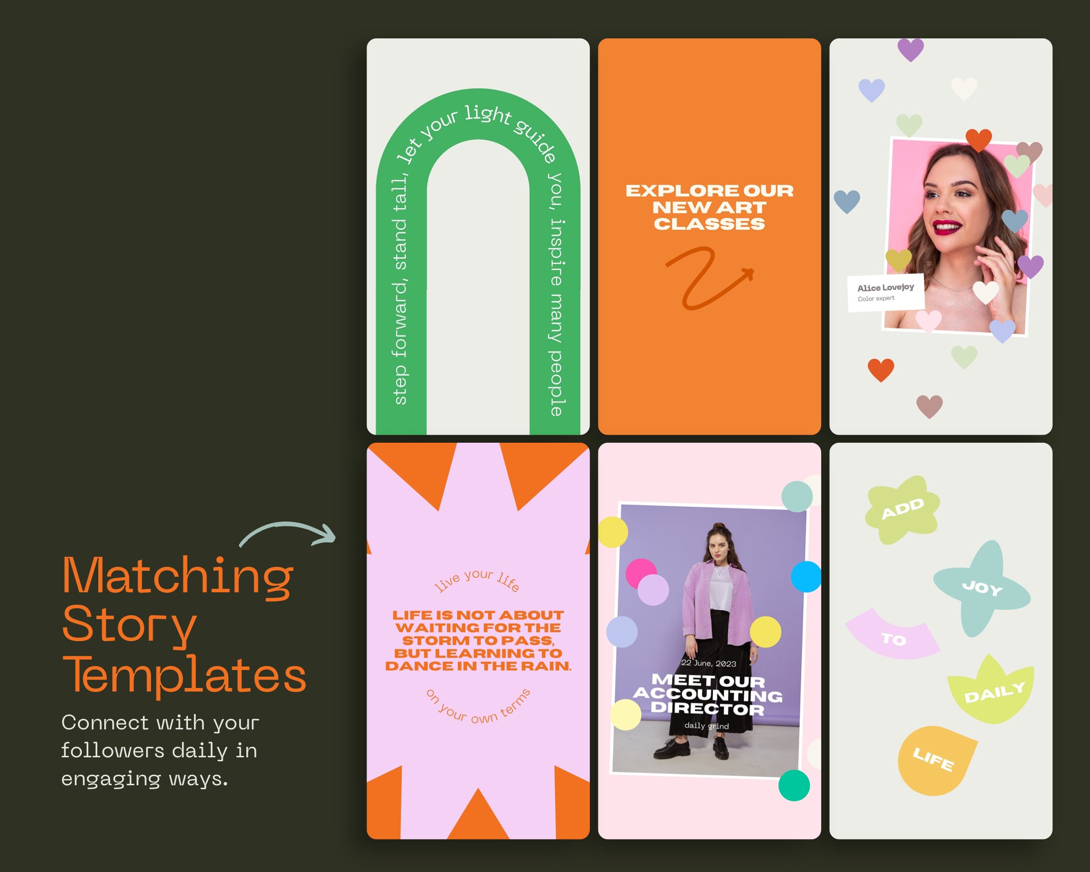 Colorful Editable Canva Instagram Templates (posts, Stories, Social ...