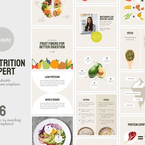 Esperto di nutrizione: modello Instagram personalizzabile per professionisti della salute e del benessere, dietisti, coach, consulenti, aziende (suggerimenti, fatti)