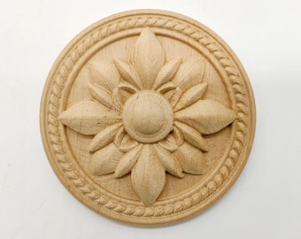 Apliques de madera, Adornos de pared, Muebles Onlay, Decoración de muebles, Muebles de bricolaje, Decoración de madera, Rosetas talladas, Decoración de muebles con apliques
