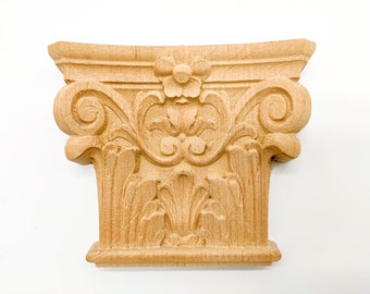 Wood Appliques furniture, Shabby chic, Onlay furniture, Applique furniture decor, wooden decor, wall ornaments, pediments, DIY