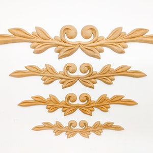 Adornos de pared, muebles onlay, decoración de muebles con apliques, frontones de cama, apliques de madera, decoración de madera, muebles de bricolaje, rosetones tallados