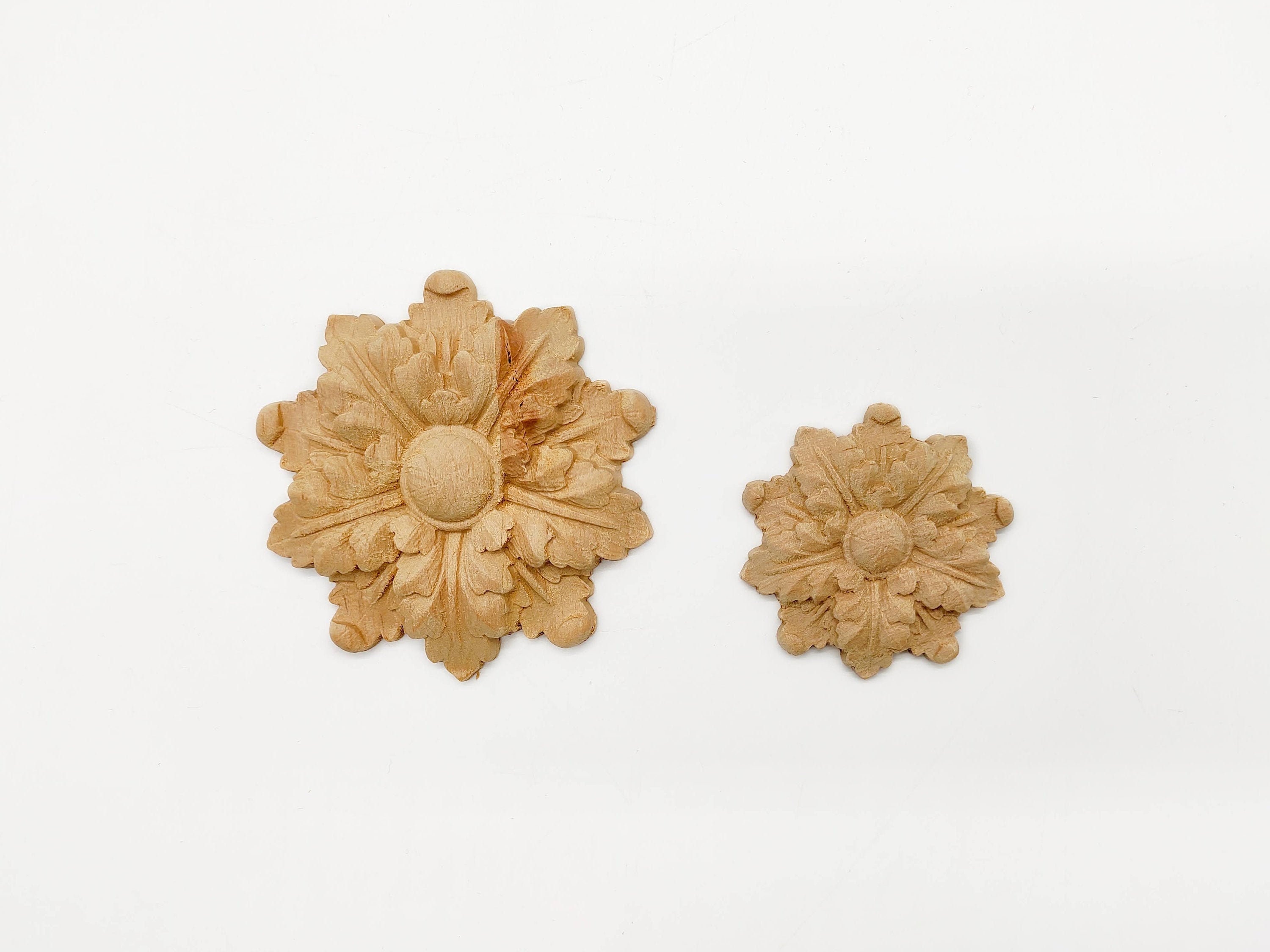 Meubles en onlay, Appliques en bois, Ornements muraux, Décoration de meubles, Meubles de bricolage, Décor en bois, Rosettes sculptées, Décor de meuble