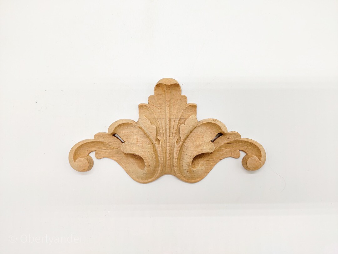 Wood Appliques, DIY, Carved Furniture Rosettes, Wooden Decor, Onlay Furniture, Wall Ornaments