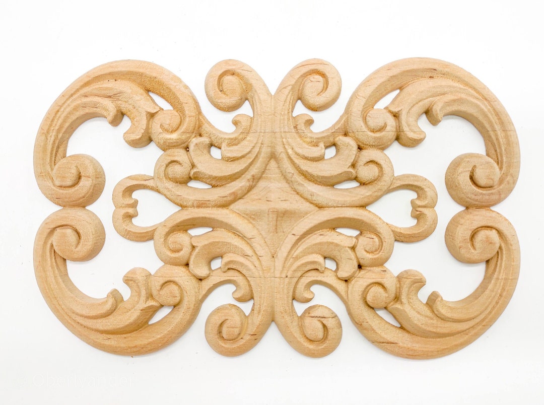 Shabby Chic, Applique Furniture Decor, Onlay Furniture, Wood Appliques Furniture, Wooden Decor