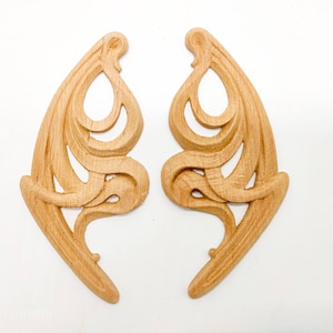 Onlay furniture corners, Shabby Chic, Wall ornament, Wood Appliques, Applique furniture decor, wooden decor, pediments, DIY furniture