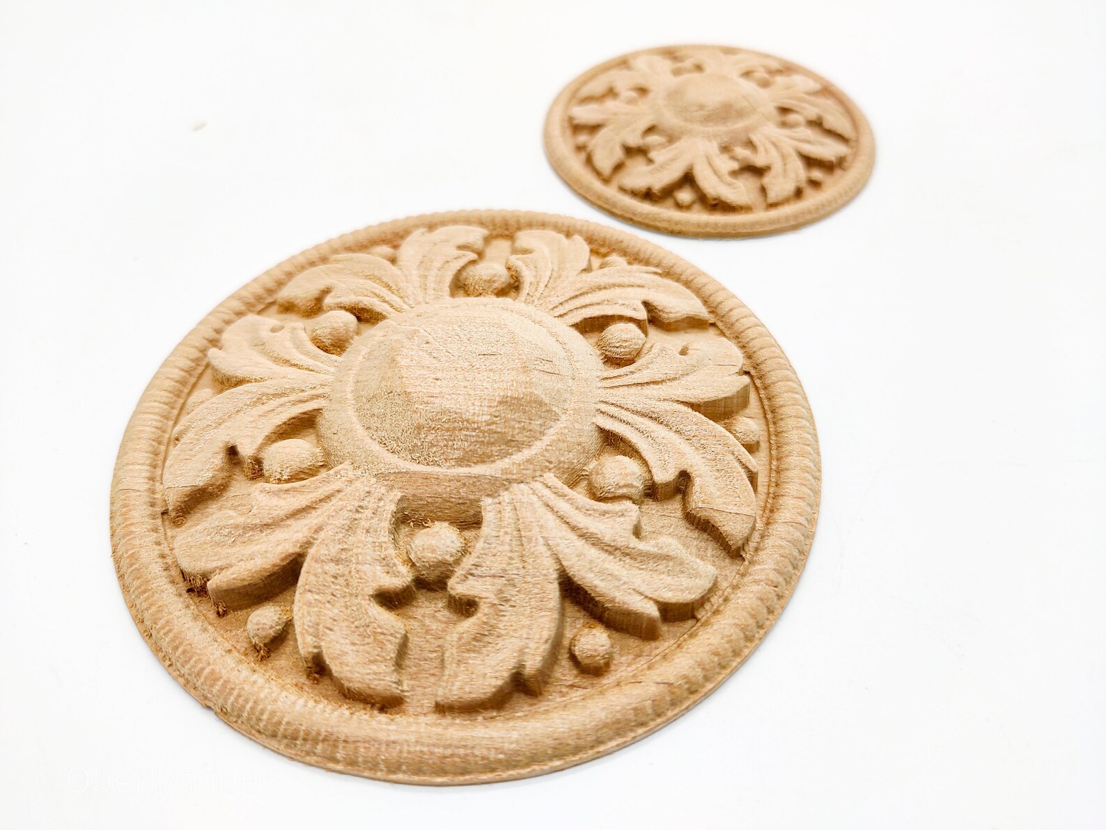 Applique Furniture Decor Onlay Flower Furniture Wooden Wall Etsy