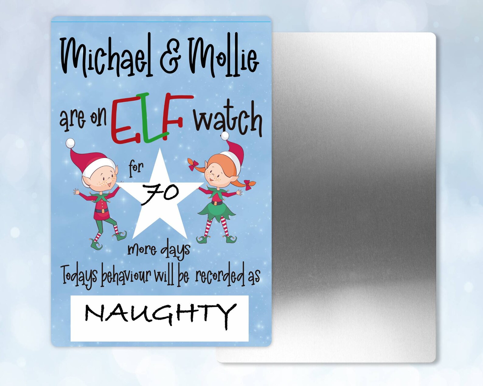 Elf Watch Christmas Countdown For All of the Kids | Etsy