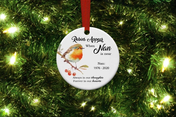 Personalised Christmas At The Sign with Unicorns Heart Tree Gift Mum Dad Nan