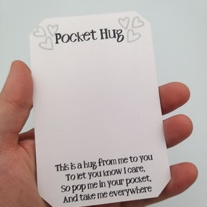 Pocket Hug Backing Card Only, Pocket Hug Card, Bear Hug Card, Business Supply image 5