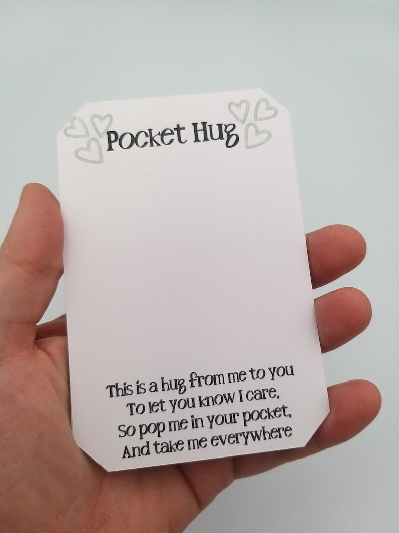 Pocket Hug Backing Card Only, Pocket Hug Card, Bear Hug Card, Business Supply image 5