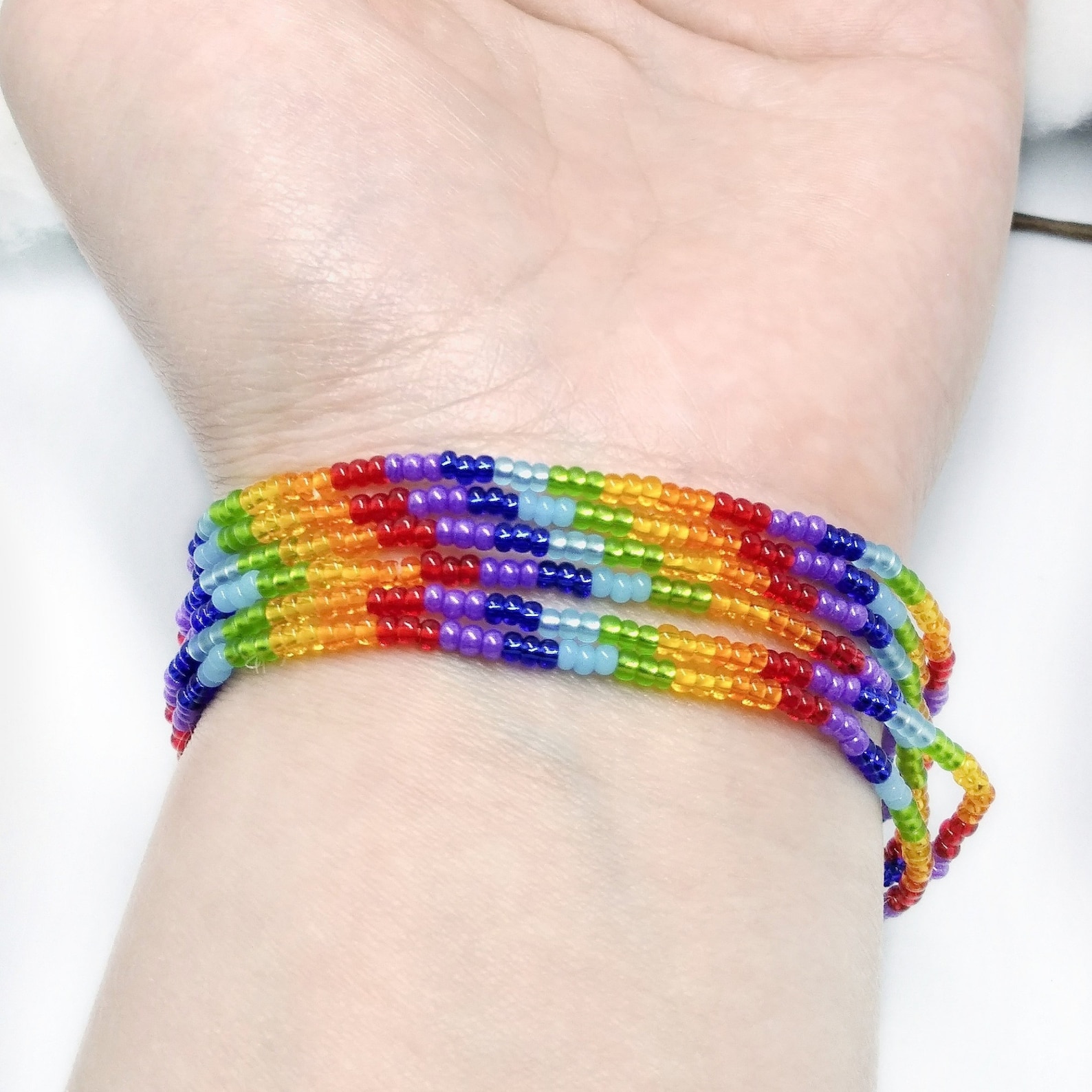 Juego de pulseras arco iris pulsera multicolor pulseras Etsy