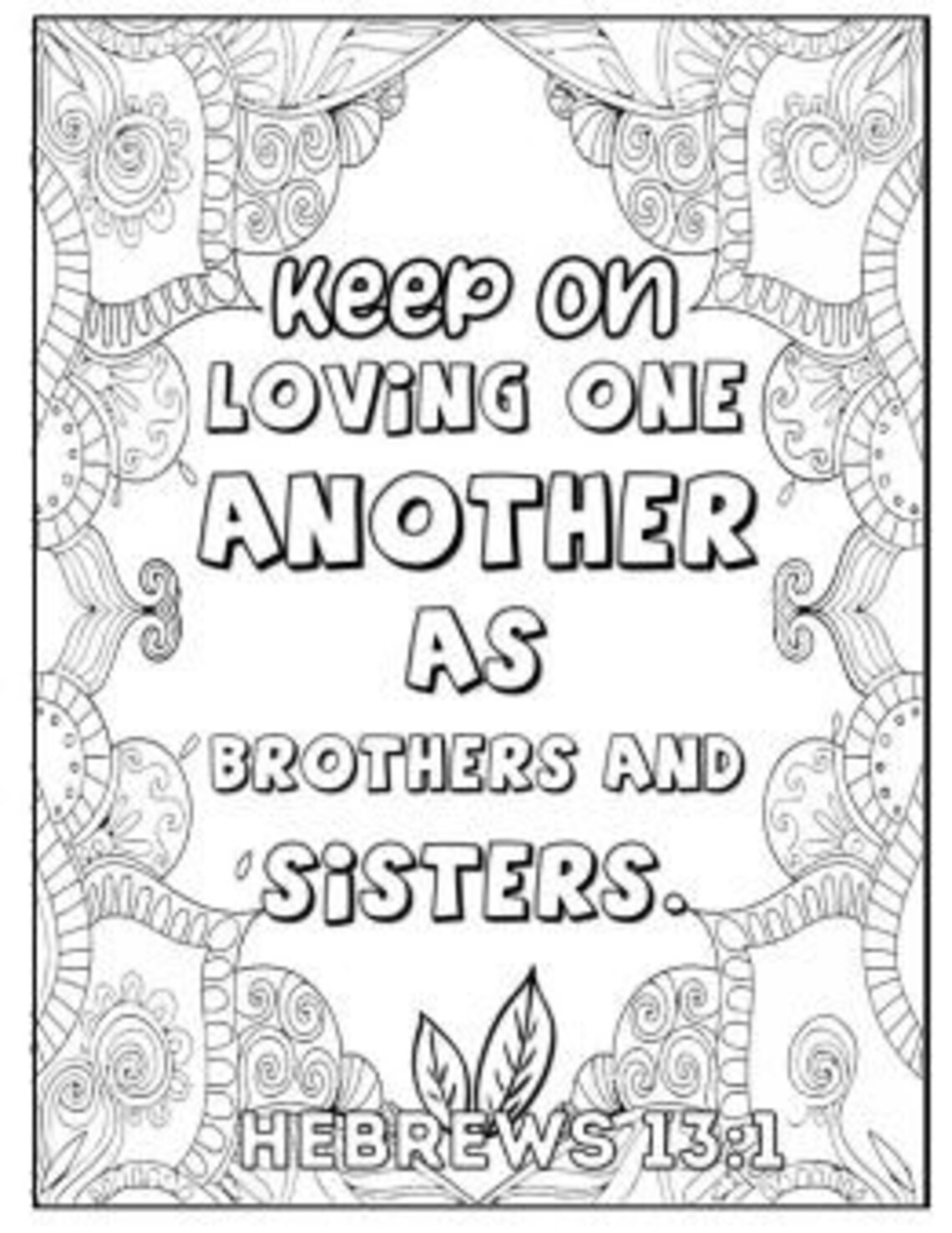 25 Printable Adult and Kids Bible Verse Coloring Pages - Instant ...