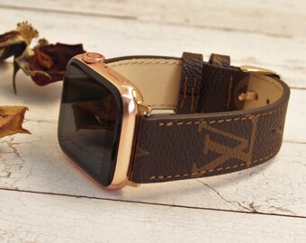 etsy louis vuitton apple watch strap