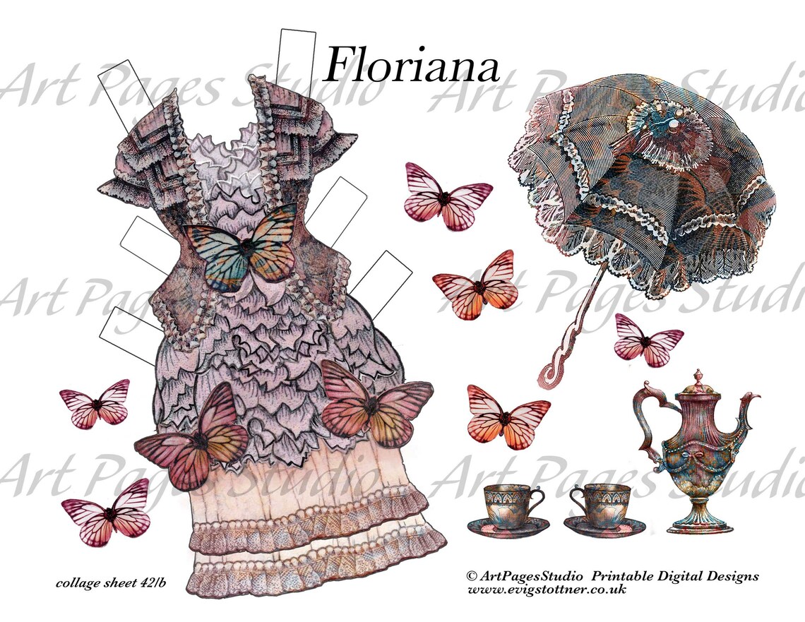 Printable/vintagevictorian/printable Paper Doll/vintage Paper - Etsy