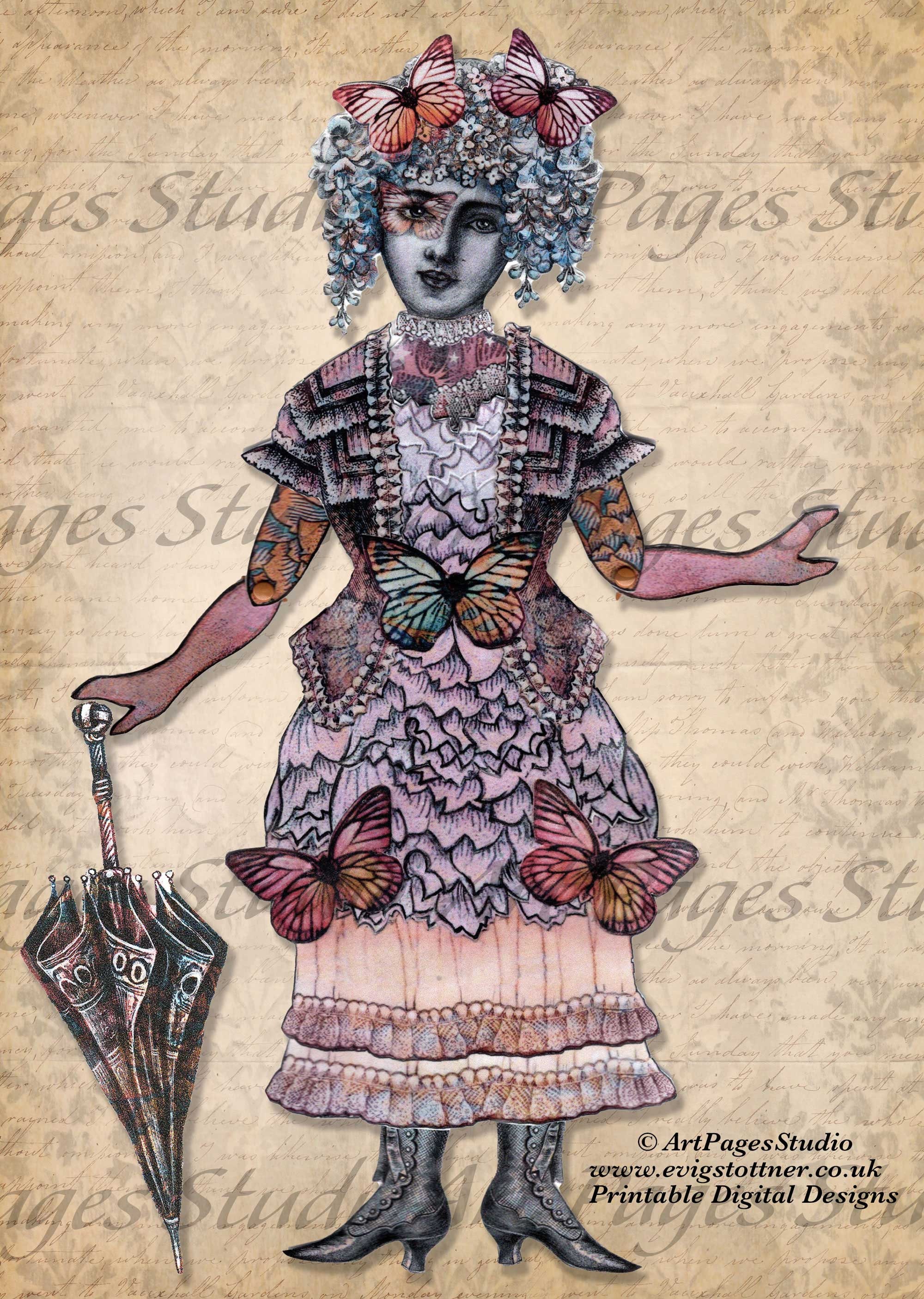Printable/vintagevictorian/printable Paper Doll/vintage Paper - Etsy