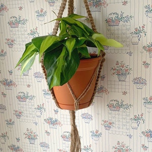 33" - Brown - Singolo Macrame Plant Hanger