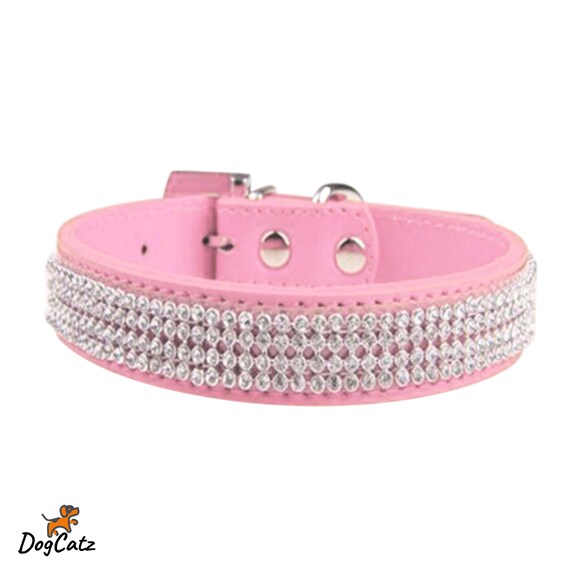 Bling Dog Collar Diamante Dogs Collars Pet Puppy Jewelled Etsy