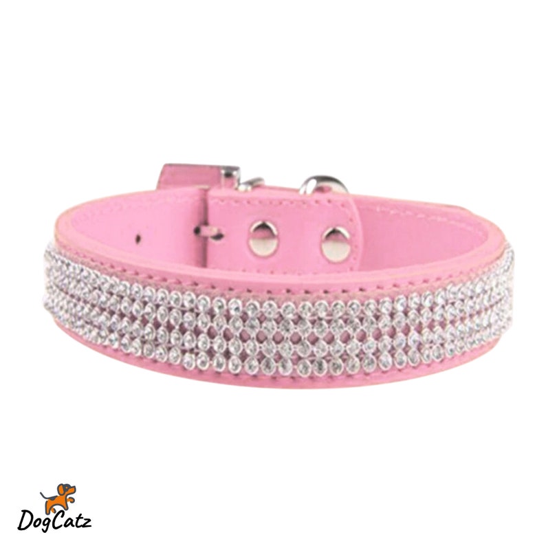 Bling Dog Collar Diamante Dogs Collars Pet Puppy Jewelled Etsy