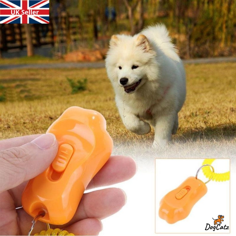Dog Clicker Pet Obedience Training Clickers Dogs Paw Design Etsy