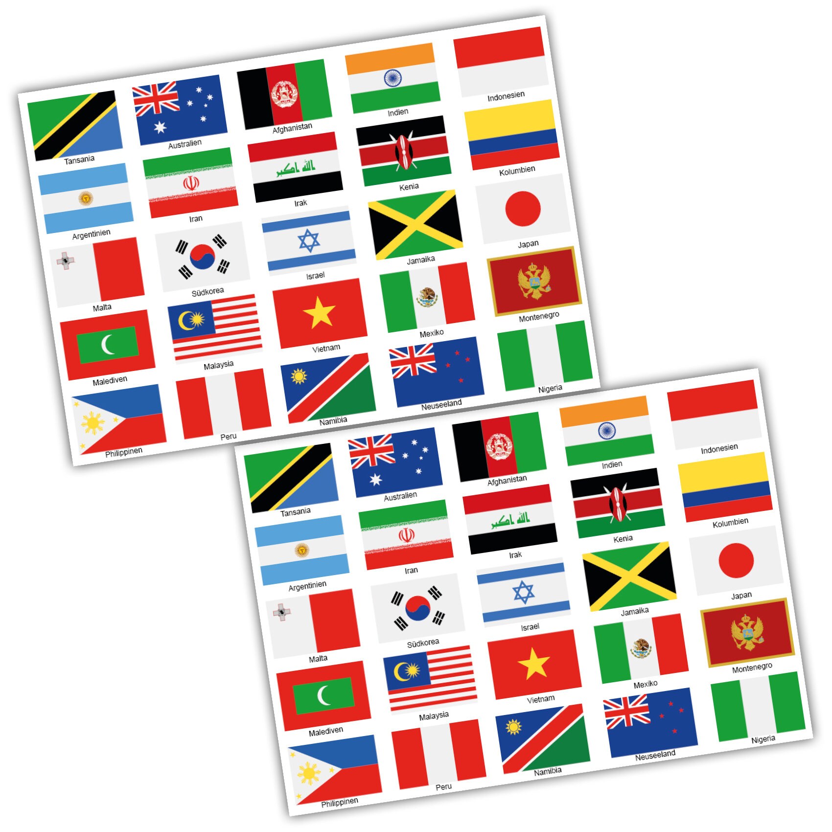 Lot De 2 Autocollants Silhouette Pays – Motif Drapeau France, Résistant Aux Intempéries, Pour Voiture, Vélo, Ordinateur
