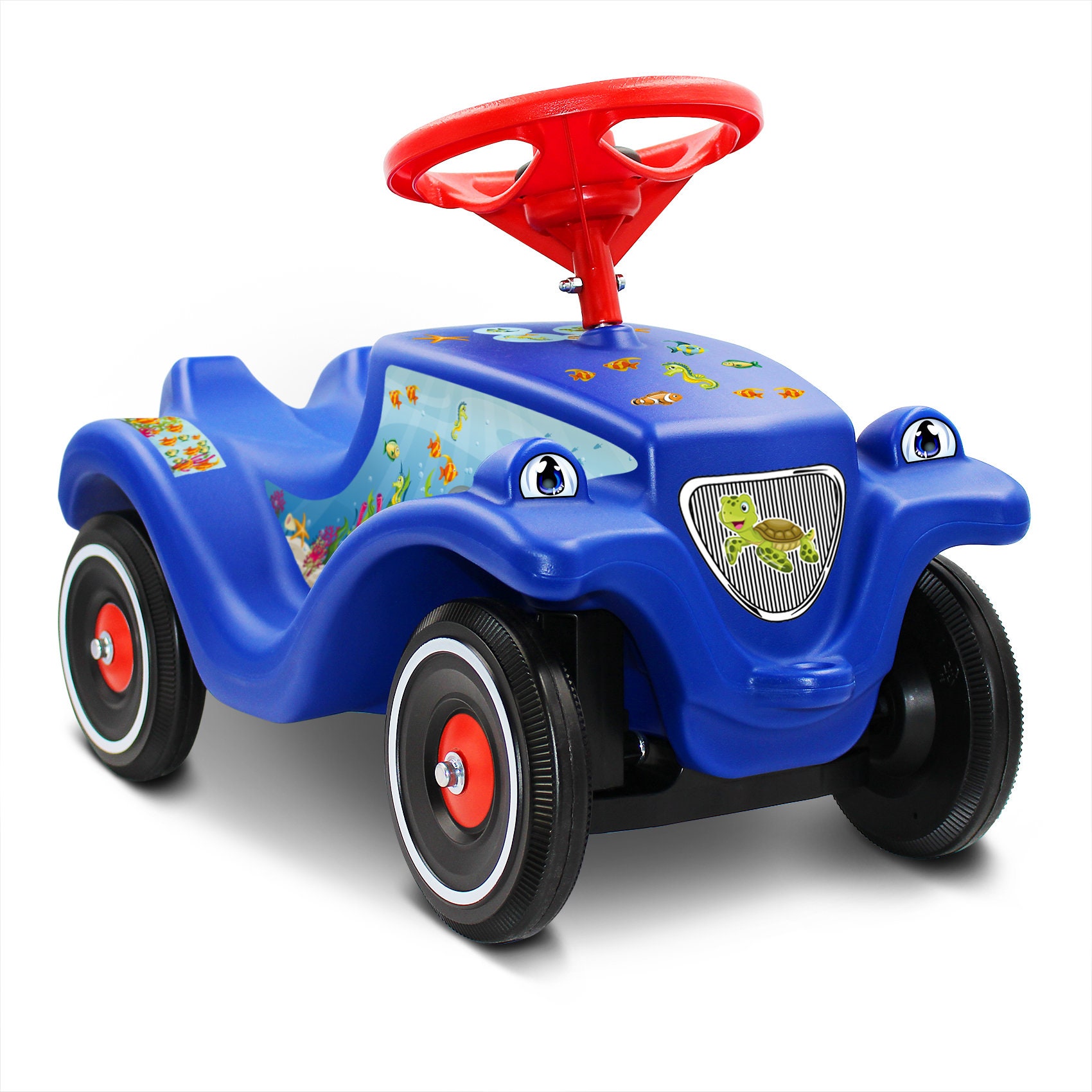 Sticker set sea creatures for BIG Bobby Car Classic ride-on toy car