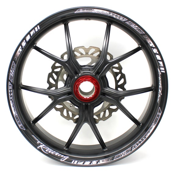 Reflektierende Felgenrandaufkleber GP-Design – Weiß, Für 17 Zoll Felgen, Made In Germany
