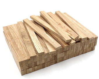 80 stuks eikenhouten strips 16x8x160mm knutselblokken knutselhout decoratieve houten stokjes decoratief hout voor doe-het-zelf knutselwerkjes