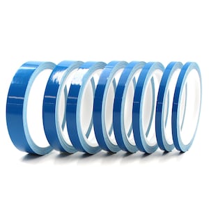 10m decorative stripes "Traffic Blue Gloss" in various widths, car tuning stickers, stripes, decorative stripes