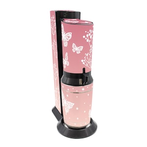 Aufkleber Set für Sodastream Crystal 3.0 Design Schmetterlinge Selbstklebende Deko Folie wasserfeste Klebefolie RX050-13