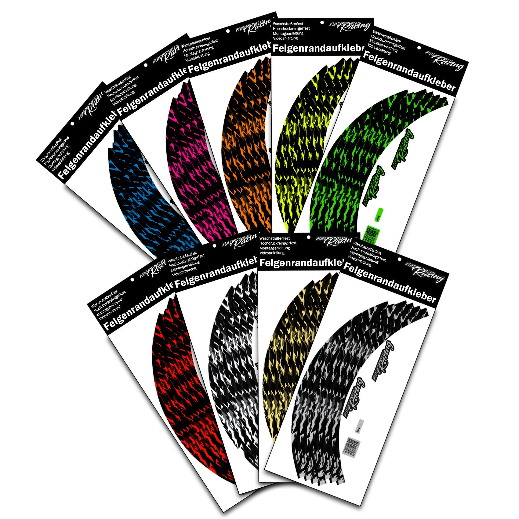Rim Edge Sticker Complete Set Design Accessories for 15-19 Inch Rims ...