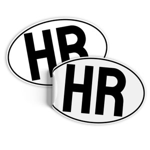 2x country code stickers according to DIN EU standard 17.5 x 11.5 cm license plate sticker for car truck camper van bus weatherproof self-adhesive R226-19