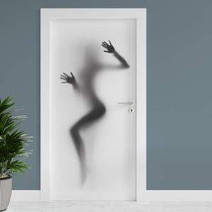 Deurfolie "Silhouette Woman" 90 x 200 cm Deurposter Decoratieve sticker Foliebehang TF01-28