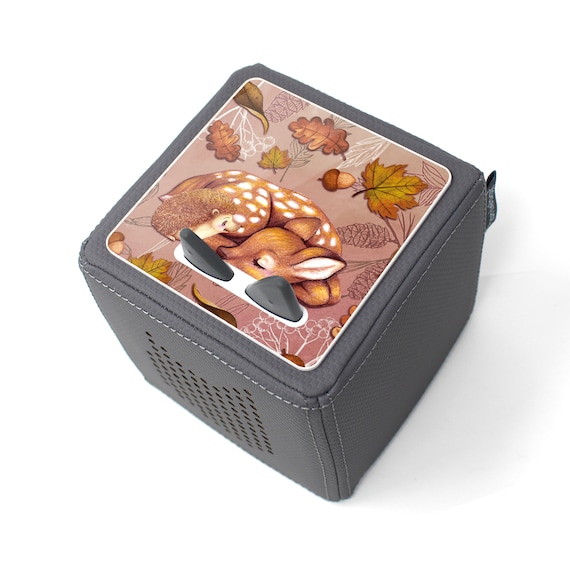 Finest-folia Toniebox Protective Film Deer Hedgehog Autumn Sticker Design  Case Protective Cover Tonie Y031-43 