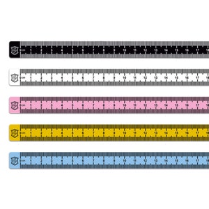 Set di adesivi "Metro a nastro" Misto 50 cm Righello autoadesivo Macchina da cucire Misurazione R204