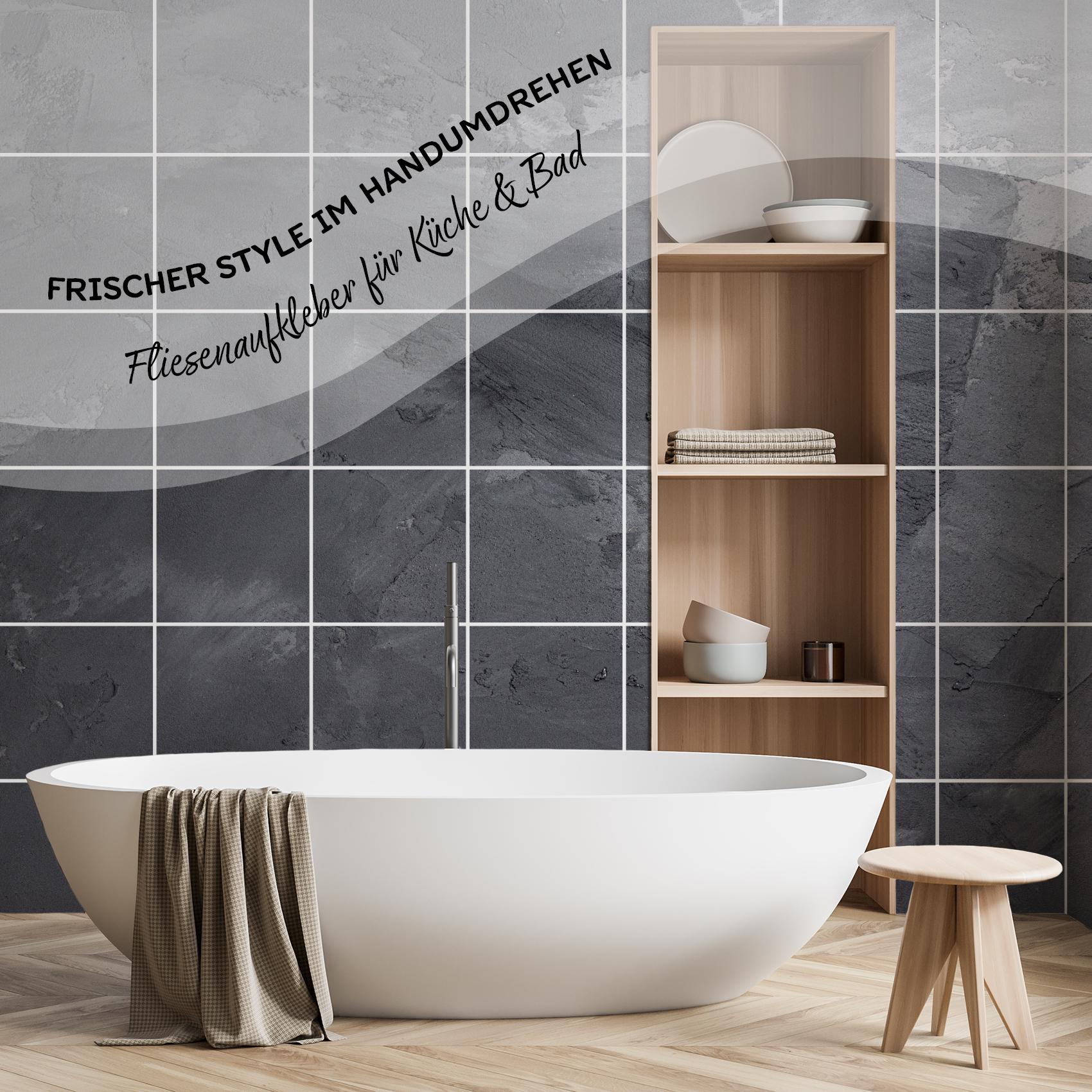 Pegatinas Para Azulejos 20x20 Cm - Pack De 12, Diseño Mosaico, Pelar Y Pegar