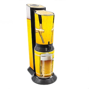 Aufkleber Set für Sodastream Crystal 2.0 Design Bier Selbstklebende Deko Folie wasserfeste Klebefolie RX049-08