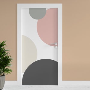 Türfolie "Bunte Kreise" 90x200cm Türposter Deko Aufkleber Folie Tapete TF02-17
