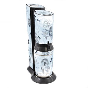 Aufkleber Set für Sodastream Crystal 2.0 Design Dandelion Selbstklebende Deko Folie wasserfeste Klebefolie RX049-06