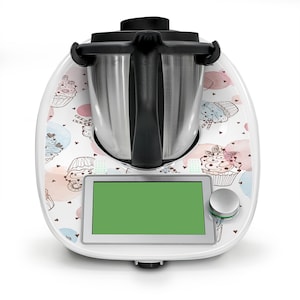 Decorative sticker Thermomix foil kitchen TM6 protection - Cupcakes RX042-11