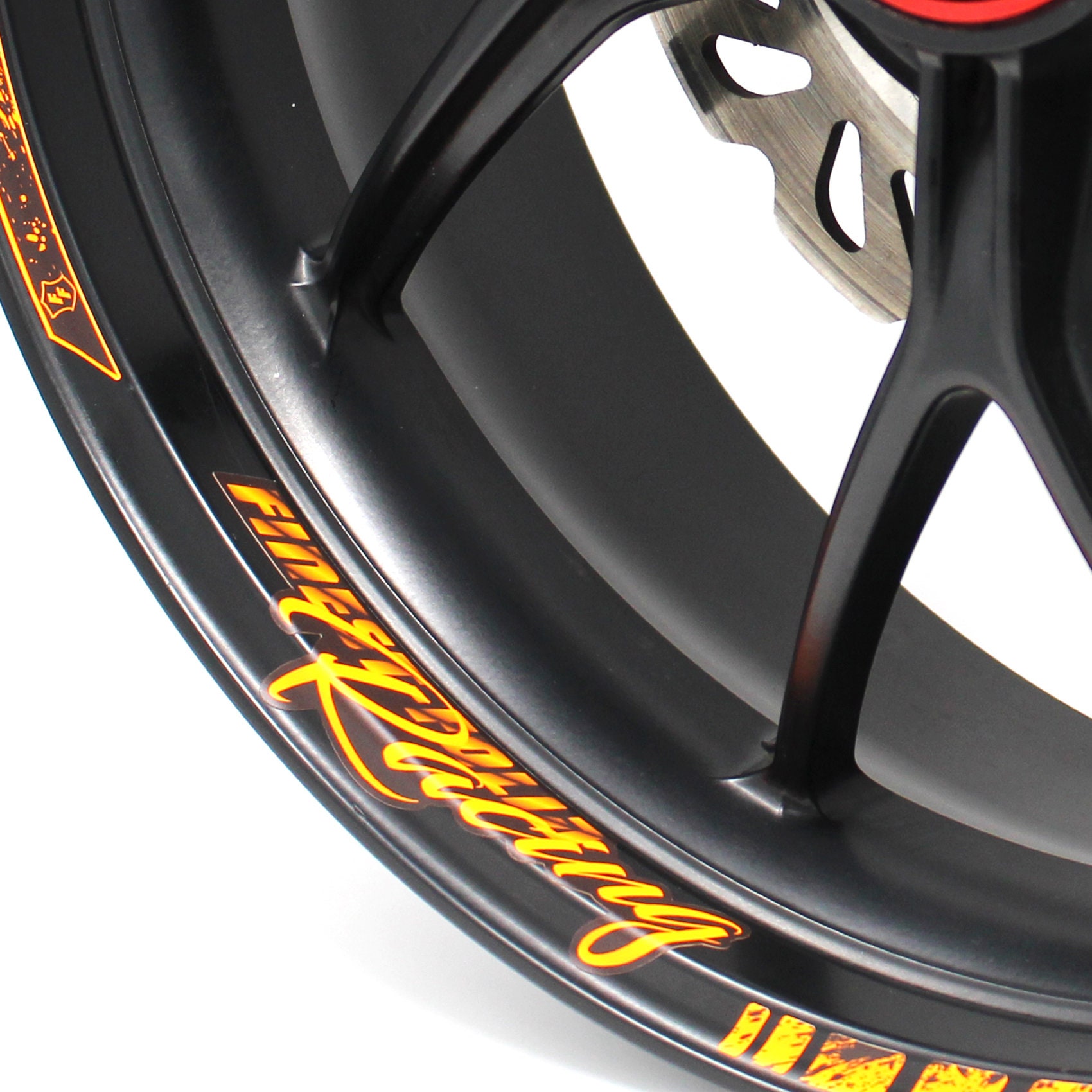 Adesivo Per Pneumatici Gp Racing Neon Blu Lucido Moto Auto MR003 - Foto 2